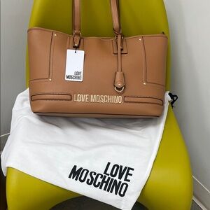 Love Moschino Brown Tote Bag